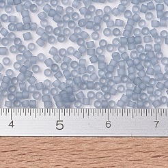 MIYUKIデリカビーズ  シリンダー  日本製シードビーズ  11/0  （db0381)マット透明シャドウグレー光沢  1.3x1.6mm  穴：0.8mm  約2000PCS /ボトル  10 G /ボトル&nbsp;SEED-JP0008-DB0381