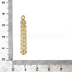 Подвески-соединители из латуни с кубическим цирконием и подвесками в форме пшеницы KK-B152-28G