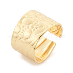 Латунь манжеты кольца RJEW-B119-02G