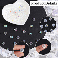 100 brins de perles de verre galvanisées&nbsp;EGLA-PA0001-23