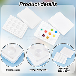 Пластиковая имитация фарфора акварельная масляная палитра TOOL-WH0053-37