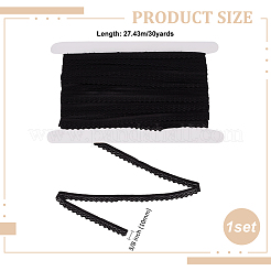 30 Yards elastisches Nylon-Spitzenband mit gewellten Kanten&nbsp;OCOR-FG0002-79A