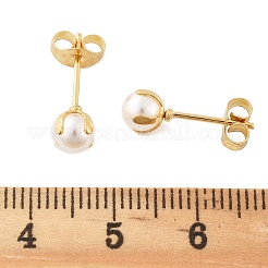 Серьги-гвоздики из нержавеющей стали 304 EJEW-I229-01G-A