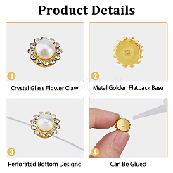 160 шт. стеклянный стразы пришивные стразы&nbsp;FIND-HS0002-23
