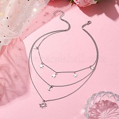 Однослойные латунные ожерелья для женщин NJEW-JN04734-01