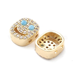 Perline zirconi micro pave  in ottone&nbsp;KK-M241-01M