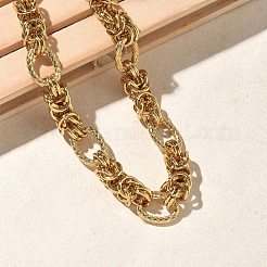 Collane con catena bizantina in acciaio inossidabile 304 da 9.5 mm per donne e uomini&nbsp;NJEW-Z115-04G