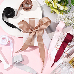 6 пара двухцветных шнурков из полиэстера&nbsp;AJEW-SP0003-92A