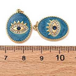 Подвески из нержавеющей стали 304 со стразами&nbsp;STAS-U061-28G-03B