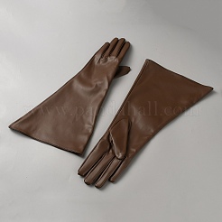 Lange Fingerhandschuhe aus PU-Leder&nbsp;AJEW-WH20098-096B