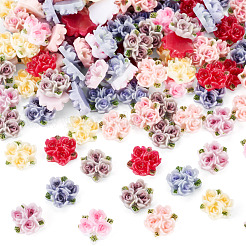 135 Stück 9 Farben Rosenblüten-Harz-Cabochons&nbsp;MRMJ-TA0001-50