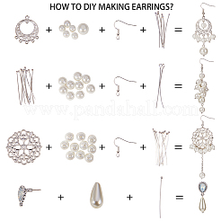 Сделай сам серьги&nbsp;DIY-SC0004-95