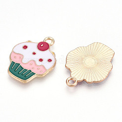 Подвески из экологически чистого сплава с эмалью&nbsp;ENAM-Q437-017-NR