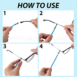 8шт. 8-х цветный ремешок из искусственной замши для очков&nbsp;AJEW-CL0001-46