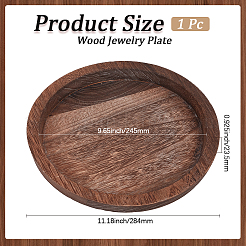 Piatto di gioielli in legno&nbsp;DIY-WH20013-73A