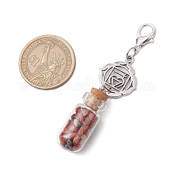 7 чакра натуральный красный авантюрин&nbsp;HJEW-JM03099-02