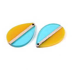 Подвески из прозрачной смолы и дерева&nbsp;RESI-T057-82