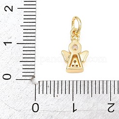 Messing micro pave klare zirkonia anhänger&nbsp;KK-H273-09G