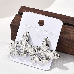 Pendientes de acero inoxidable 304 para mujer&nbsp;EJEW-K306-24P