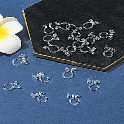 20 шт. 2 стиля пластиковых клипс-сережек-конвертеров&nbsp;KY-FS0001-27