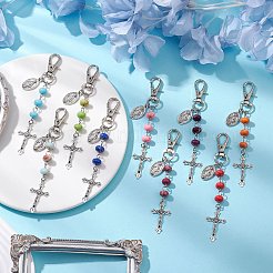 Подвеска-крест в тибетском стиле из сплава&nbsp;HJEW-JM02685