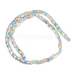 Стеклянные бусины с гальваническим покрытием &nbsp;EGLA-G039-06B-02