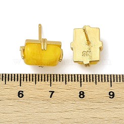 Messing Ohrstecker&nbsp;KK-F358-03G-04
