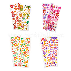 6 стиль лазерных пластиковых наклеек&nbsp;AJEW-TA0001-62