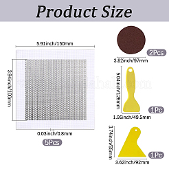 DIY修理ツールキット  プラスチックスクレーパーを含む  アルミニウム乾式壁修理パッチ  サンディングシート  ミックスカラー&nbsp;TOOL-GF0003-62