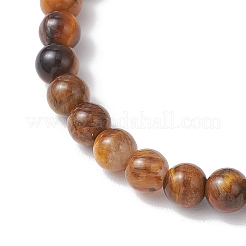 Естественно тигровый глаз стрейч браслеты BJEW-JB11962-01