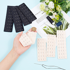 8 шт. 4 стиля полиэстер женский 3 ряда x 7/9 крючка удлиненный корсет бюстгальтер удлинитель FIND-BC0004-65