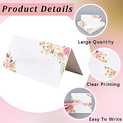 1 пакет бумажных пустых карточек для рассадки&nbsp;AJEW-CN0004-26A