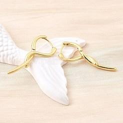 Серьги-кольца из латуни EJEW-Z121-12G