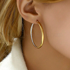 Винтажные серьги-кольца из нержавеющей стали ZA9910