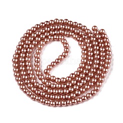 Perles de verre nacrées cuites au four&nbsp;HY-Q003-4mm-50-A