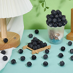 100 Stück Blaubeer-Dekoration aus Kunststoff&nbsp;DJEW-PH0001-72