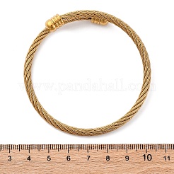 Браслеты-торсионы из нержавеющей стали 304 для женщин BJEW-G584-18G