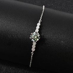 925 ссылка стерлингового серебра браслеты&nbsp;BJEW-D346-03A-P