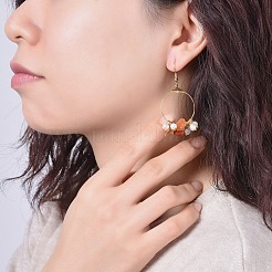 Серьги из натуральных камней EJEW-JE03505