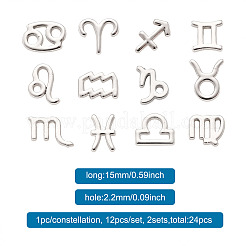 24шт 2 комплекта ювелирных изделий из цинкового сплава подвески аксессуары FIND-FW0001-08P