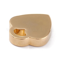 PVD真空メッキ304ステンレスペンダント  ハート  ゴールドカラー  20x18x4mm  穴：4x5mm&nbsp;STAS-I182-02G