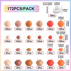 162 шт. Силиконовые бусины&nbsp;SIL-YW0001-90