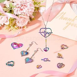 32 шт. 8 стиля ко Дню святого Валентина ионное покрытие (IP) 201 нержавеющая сталь и сплав подвески STAS-UN0039-03