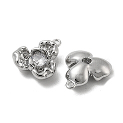 Латунный кулон с прозрачным стеклом KK-H460-23P