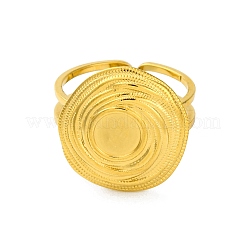 Ionenplattierung (IP) 304 Edelstahl Fingerring&nbsp;RJEW-C113-01G