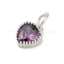 Латунные микро проложить кубического циркония подвески&nbsp;KK-H204-01P-03