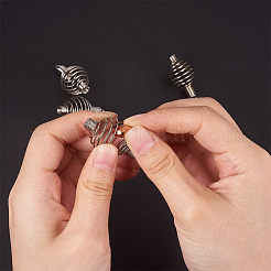 Стальные спиральные бусины STAS-PH0008-02