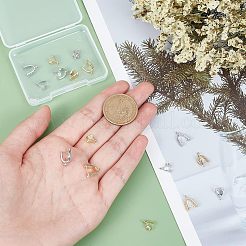 16 шт. 8-х стилевые латунные микрофибровые скобы для ледоруба с кубическим цирконием ZIRC-FH0001-32