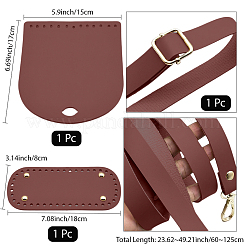 1 сумка ручной работы из искусственной кожи крючком наборы аксессуаров для сумки через плечо&nbsp;DIY-CL0001-04C