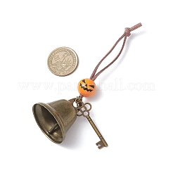 Железо колокол подвесные украшения HJEW-JM03777-02